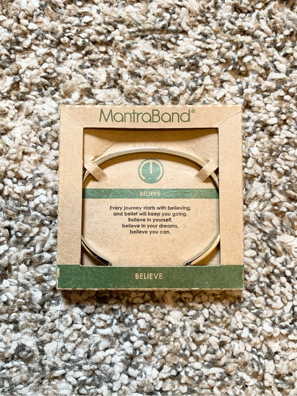 MantraBand Believe Bangle